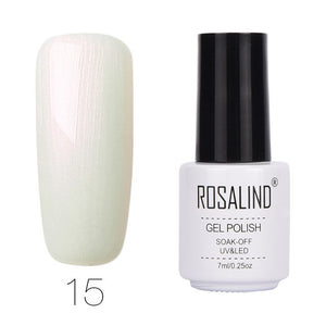 ROSALIND Gel 1 Solid Color Series 7ML 01-58 Gel Nail Polish Design Gel Lacquer Polishing For Nail Manicure Primer Top Nail Art